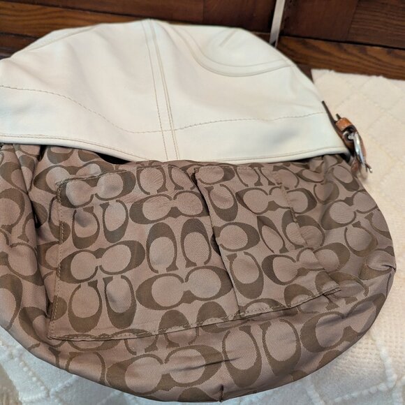 Coach SoHo Hobo Medium Bag Legacy Y2K white Leather 3651 - excellent condition - Picture 12 of 12